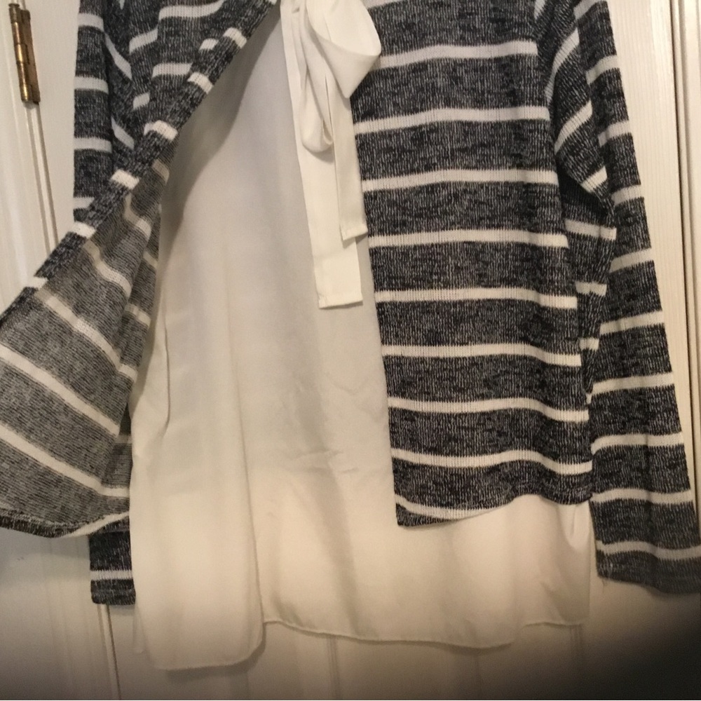 NWT SJS Layered Sweater Long Sleeve Top- Runs Small
